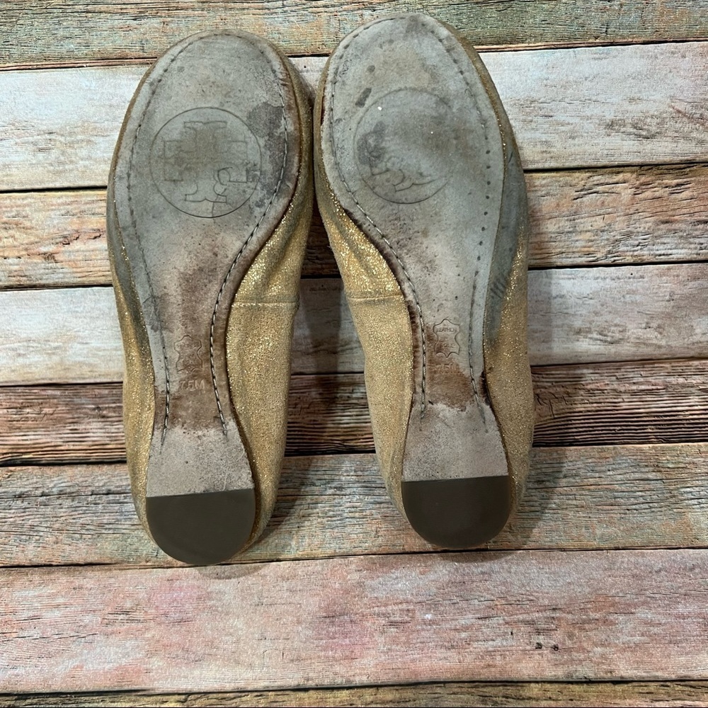 Tory Burch Brown Caroline Flats - Picture 7 of 8